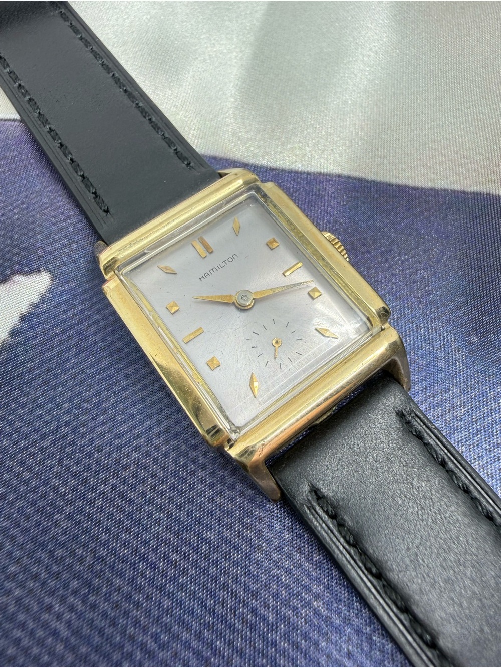 1954 Hamilton Townsend Tank 19J Mechanical Watch - Serviced w/Box!